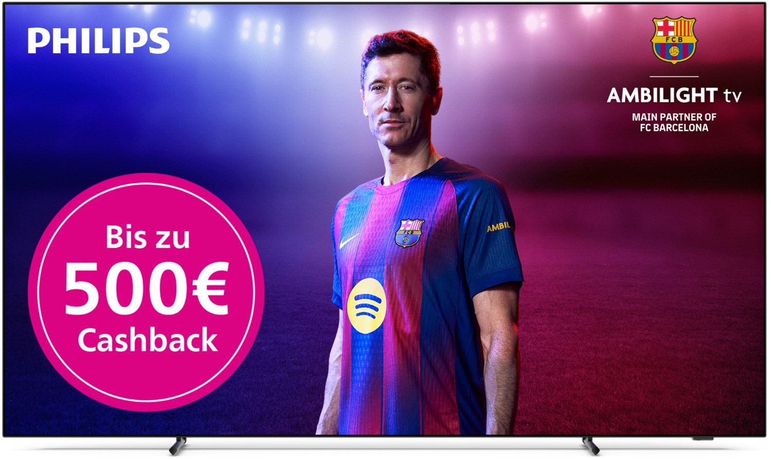 PHILIPS 77 Zoll 4K OLED950 OLED+ Ambilight TV (77OLED950/12, 77 Zoll / 194 cm, UHD 4K, Dolby Vision, Dolby Atmos, HDMI 2.1, Ambilight)