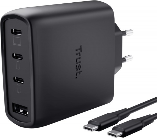 Maxo USB/3x -C GaN Ladegerät (65W) schwarz