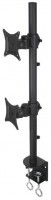 Schreibtischhalterung 2x LCD 13"-27 vertikal schwarz