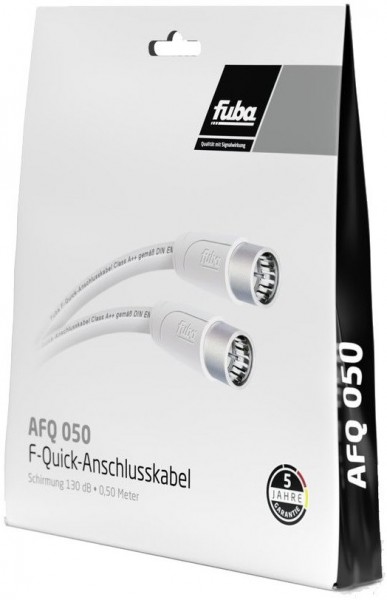 AFQ 050 (0,5m) F-Quick-Anschlusskabel weiß