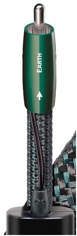 Earth RCA>RCA (2x 2m) Kabel schwarz/grün