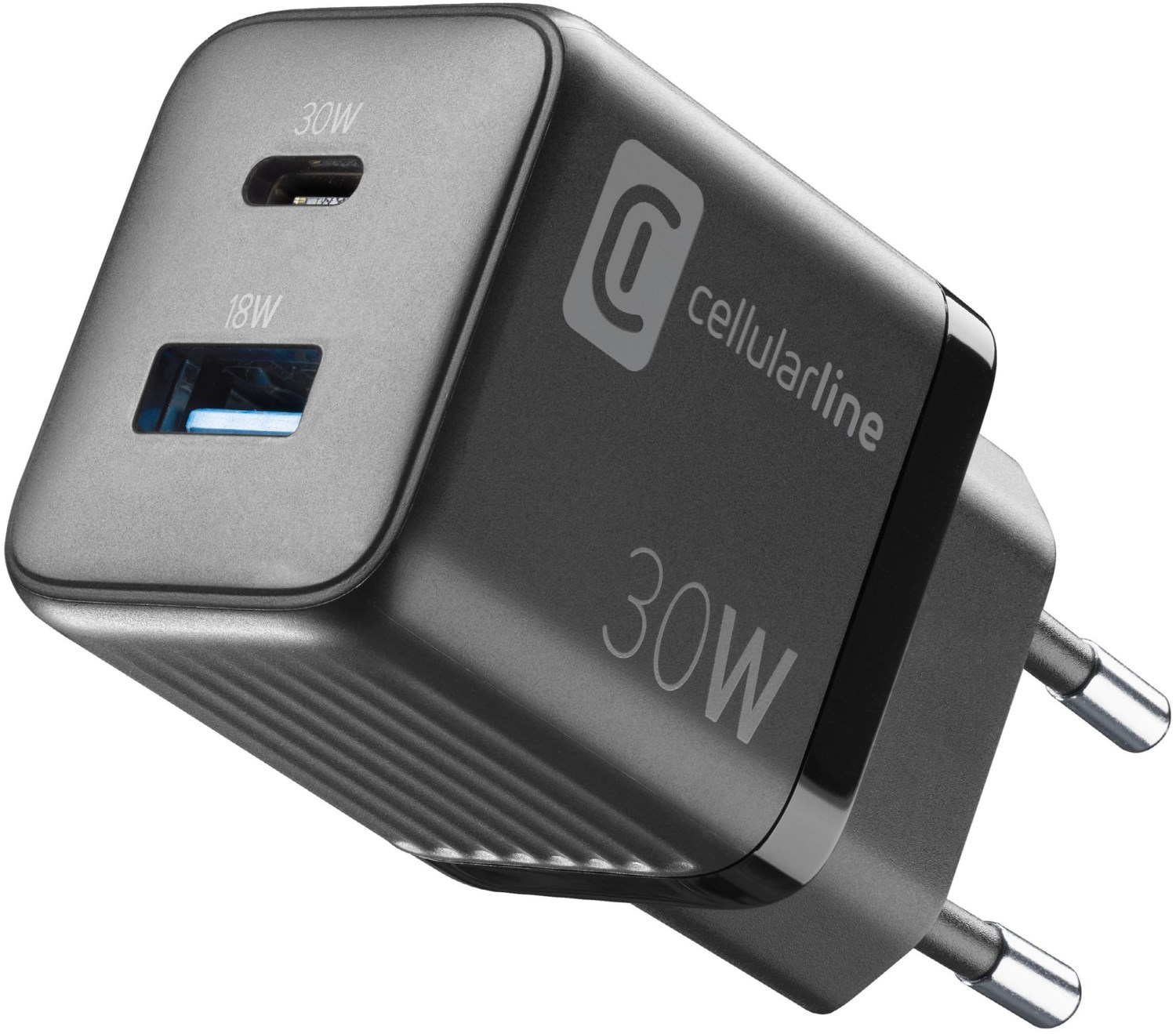 USB/USB-C GaN Ladegerät (30W) schwarz
