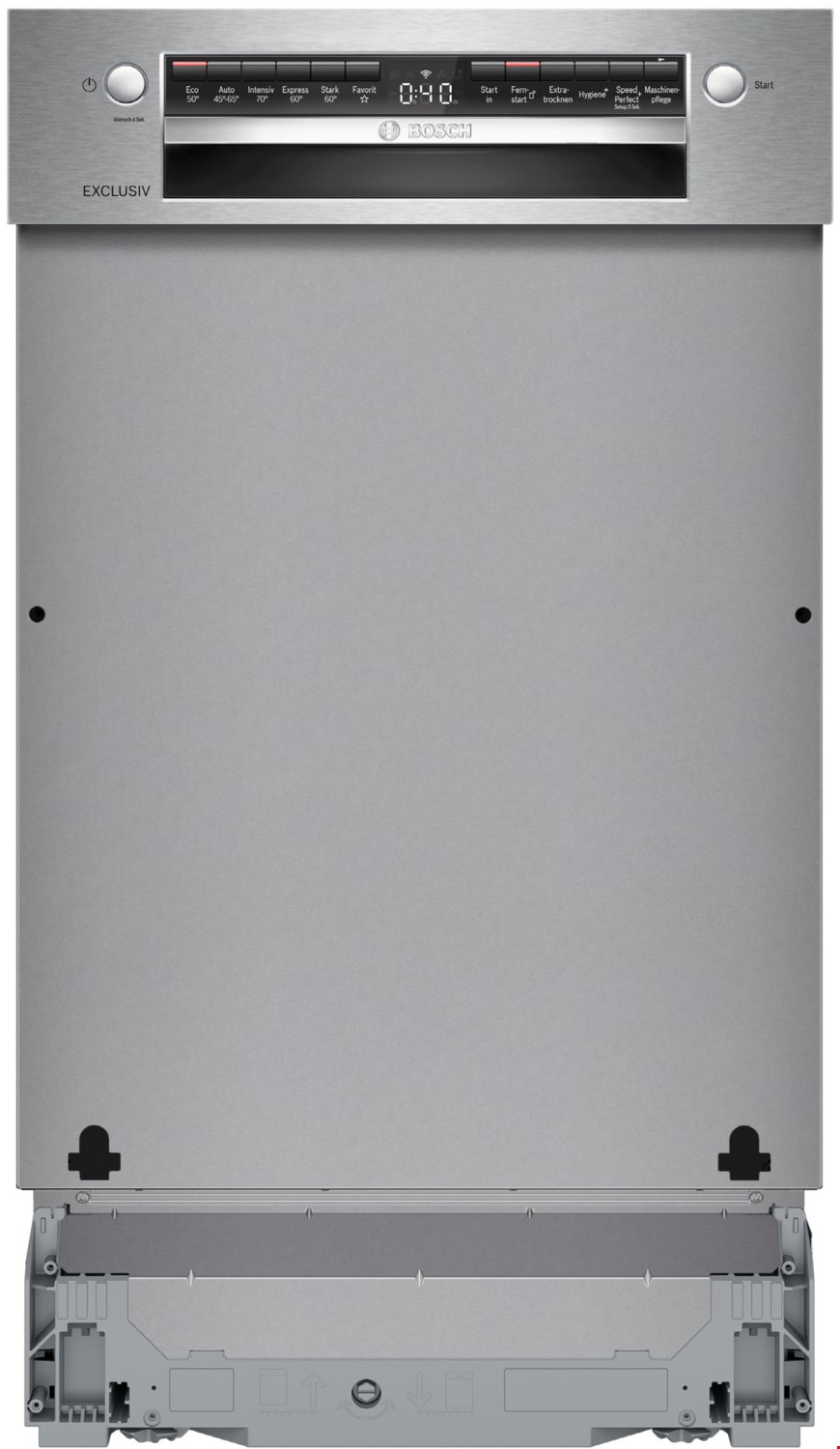 SPI4EMS02D Einbau-Geschirrspüler teilintegriert 45 cm edelstahl