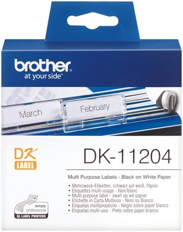 DK 11204 Mehrzweck-Etiketten 17x54 weiß