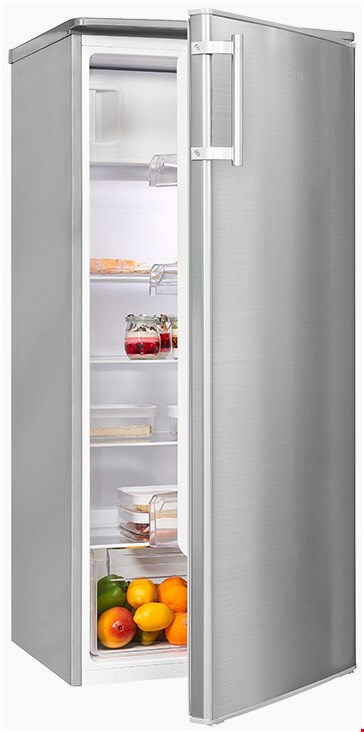 KS 185-4-HE-040E Standkühlschrank mit Gefrierfach edelstahl-Look