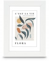 Kunststoffrahmen Flora 30x40cm weiss