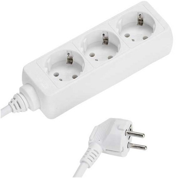E 3 W 15 Steckdosenleiste weiß