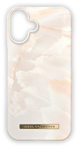 Printed Case für iPhone 16 rose pearl marble