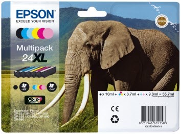 24XL Claria Photo HD Multipack 6-farbig