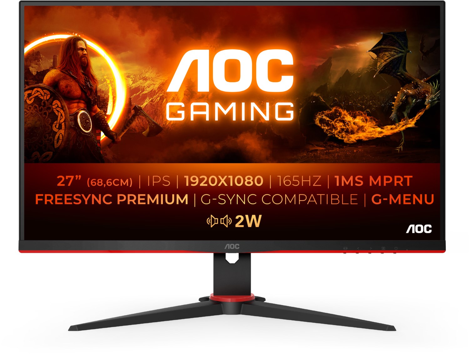 Image of 27G2SPAE/BK 69 cm (27") Gaming Monitor schwarz/rot