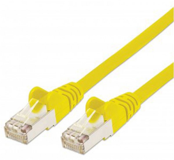 Patchkabel mit Cat7-Rohkabel S/FTP Patchkabel gelb (3 m)