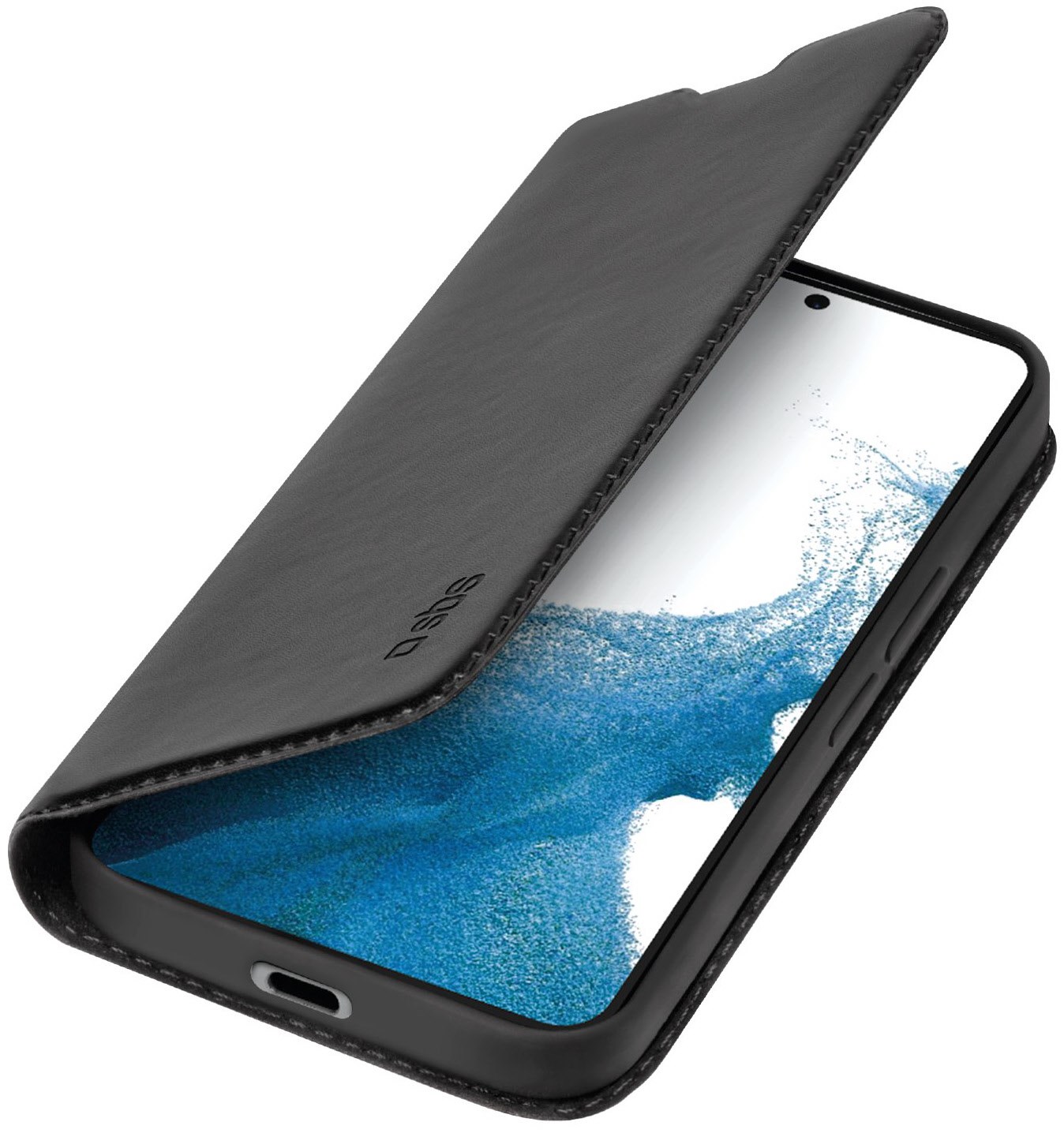 Wallet Lite Bookcase für Galaxy S23 schwarz