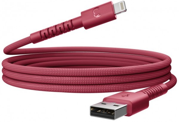 FlexWave USB > Lightning Kabel (2m) berry red