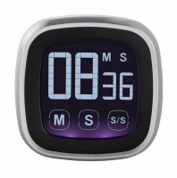Küchentimer Touch, digital silber/schwarz