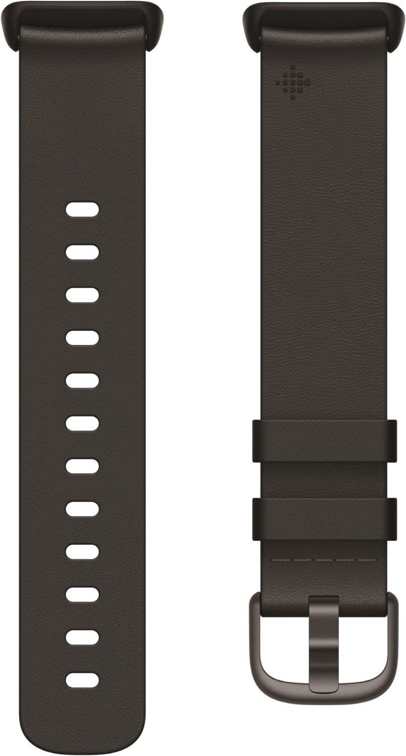 Leder Armband (L) Ersatzarmband für Charge 5 schwarz