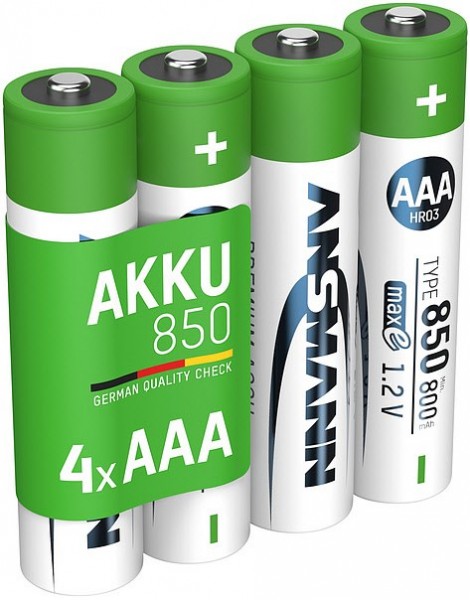 NiMH Micro AAA (800mAh) 4er Akku