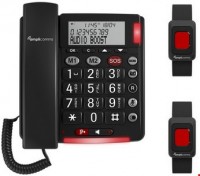 BigTel 50 Alarm Plus Duo schnurgebundenes Seniorentelefon schwarz