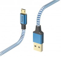 Ladekabel Reflective (1,5m) USB-A>Micro-USB blau