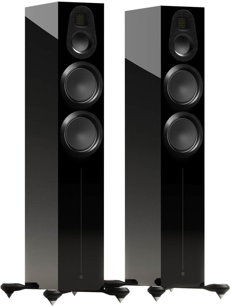 Gold 500 6G /Paar Stand-Lautsprecher Schwarz Hochglanz