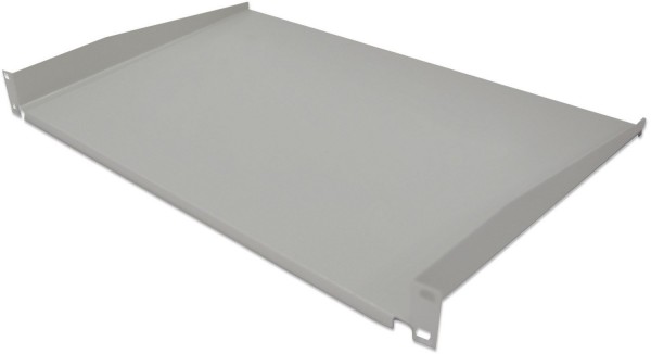 19" Fachboden 1HE (300mm) Frontmontage grau