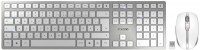 DW 9100 Slim (DE) Kabelloses Tastatur-Set silber/weiß