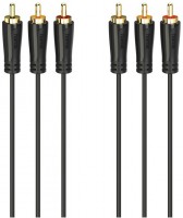 Audio-/Video-Kabel (1,5m) 3 Cinch-Stecker>3 Cinch-Stecker schwarz