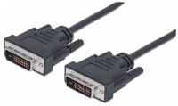 DVI-D Kabel (3m) Duallink 24+1>24+1 St/St schwarz