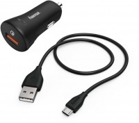 Micro-USB-KFZ-Ladeset (1,5m) Ladegerät QC3.0+Micro-USB-Kabel