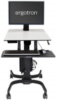 WorkFit-C Single HD Arbeitsplatz mobil Steh-Sitz, für Bildschirm 30"