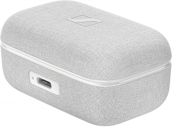MOMENTUM True Wireless 4 ホワイトシルバー 左側とケース SENNHEISER 【中古】MOMENTUM True Wireless 4 ホワイトシルバー