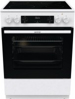GEC6C40WD Elektroherd mit Glaskeramikfeld weiß, 71 l, Pizza-Stufe, schnelles Vorheizen, 60 cm breit, A, 4 Kochzonen