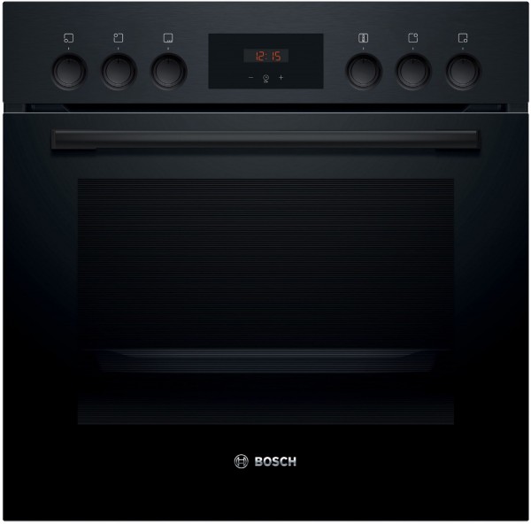 HEF113BB0 Einbau Elektro-Herd schwarz, 66 l, schnelles Vorheizen, 59,4 cm breit, A, Serie 2