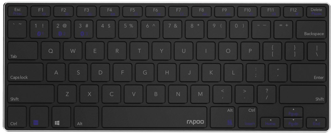 E6080 Ultra-Slim Bluetooth Tastatur schwarz