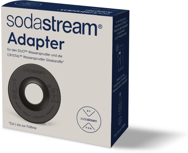 SodaStream 0,7 L Glaskaraffen-Adapter für DUO Wasser Zu-/Aufbereiter-Zubehör