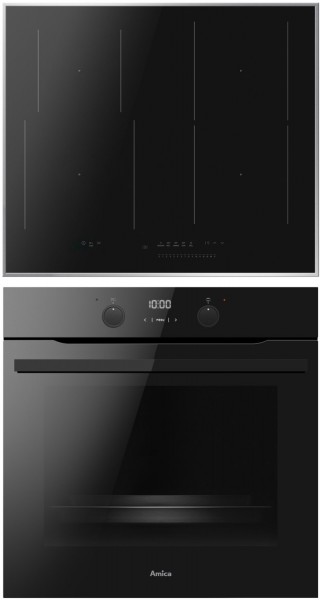 EHBIX 955 200 S Flex Herdset mit Induktionskochfeld schwarz-glas