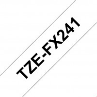 TZe-FX 241 Schriftband weiß/schwarz