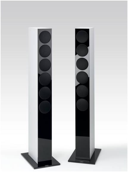 Re:sound G prestige /Stück Stand-Lautsprecher silber/schwarz