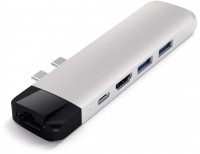 Type-C Pro Hub 4K HDMI + Ethernet silber