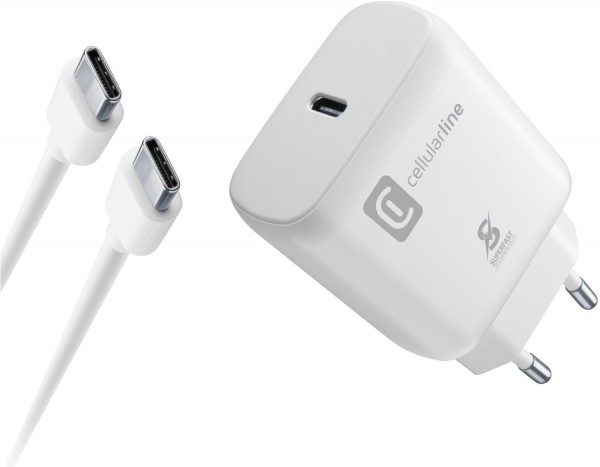 USB Type-C Ladegerät (25W) inkl. USB Type-C Kabel weiß