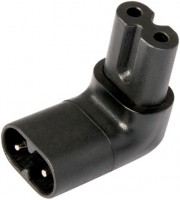 IEC C7 90° Adapter (E) Kit schwarz