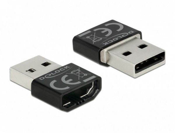 HDMI-A Buchse > USB-A Stecker Adapter schwarz