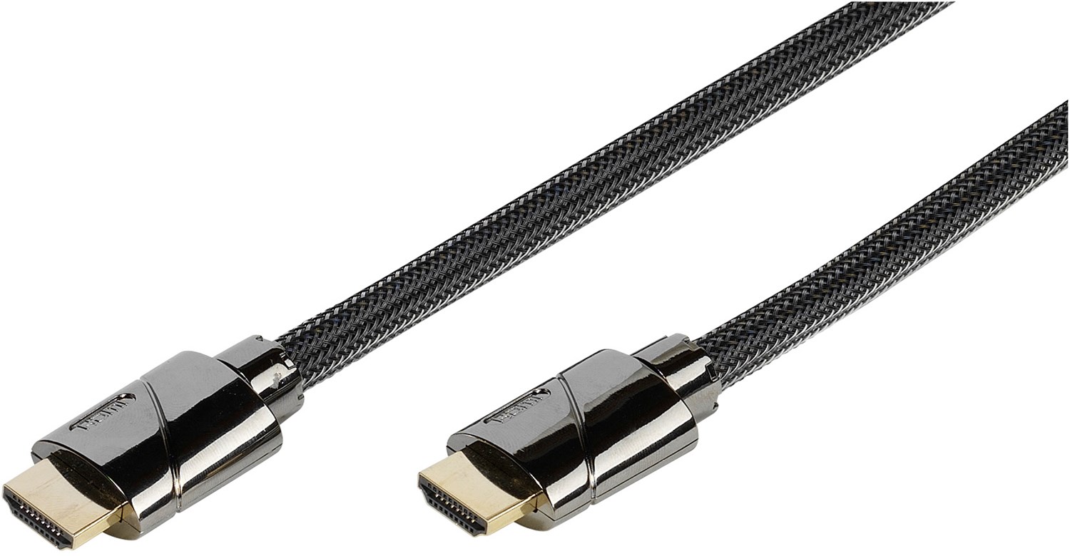HDMI Ethernet Metallst.Nylon 1,5m HDMI-Kabel