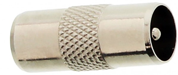 Antennen-Adapter Koax-Stecker>Koax-Stecker silber