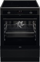 CIB6490APB Stand-Elektroherd mit Induktionsfeld matt schwarz, 73 l, Pizza-Stufe, Heißluftgrill, pyrolytische Selbstreinigung, 59,6 cm breit, A+