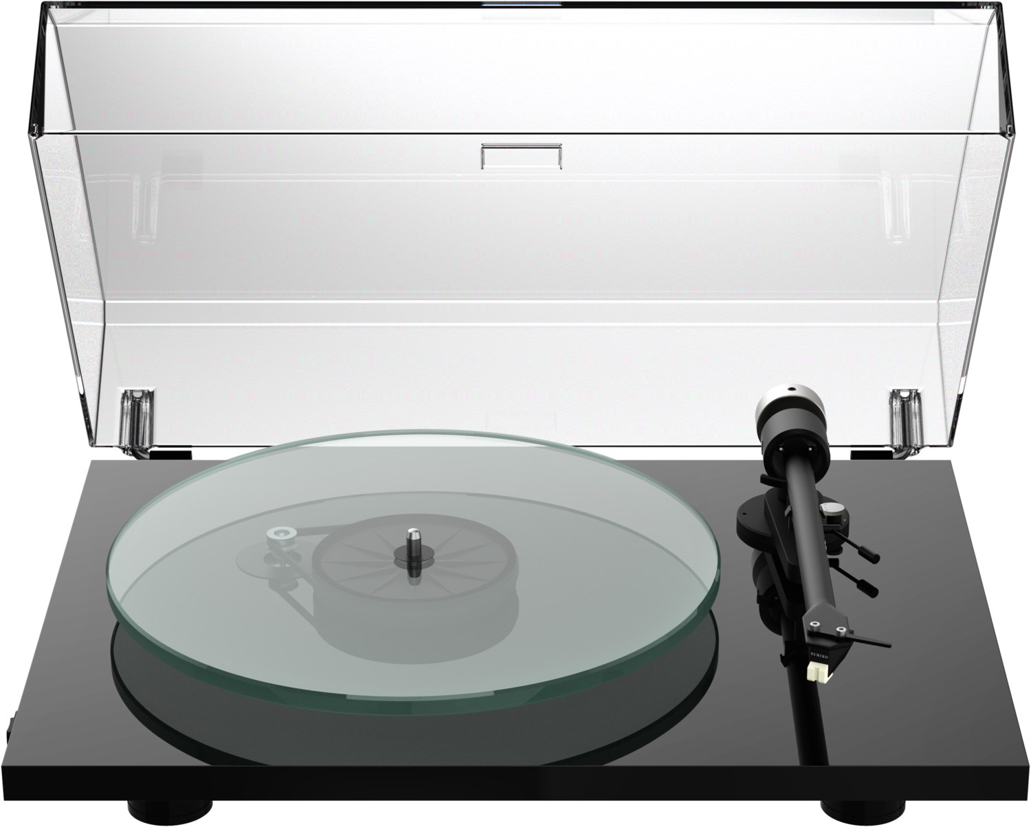 T2 Super Phono Plattenspieler hochglanz schwarz