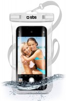 Water Selfie Case für Smartphones bis 6,8" weiß