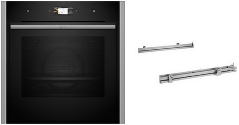 Image of BMK6430CS Einbaubackofen-Set bestehend aus B64CS31N0 + Z1608BX0 edelstahl, 71 l, WLAN