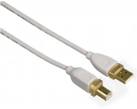 Verbindungskabel USB A-B (3m) weiß