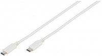 USB 3.1 Typ C Kabel (1m) weiß