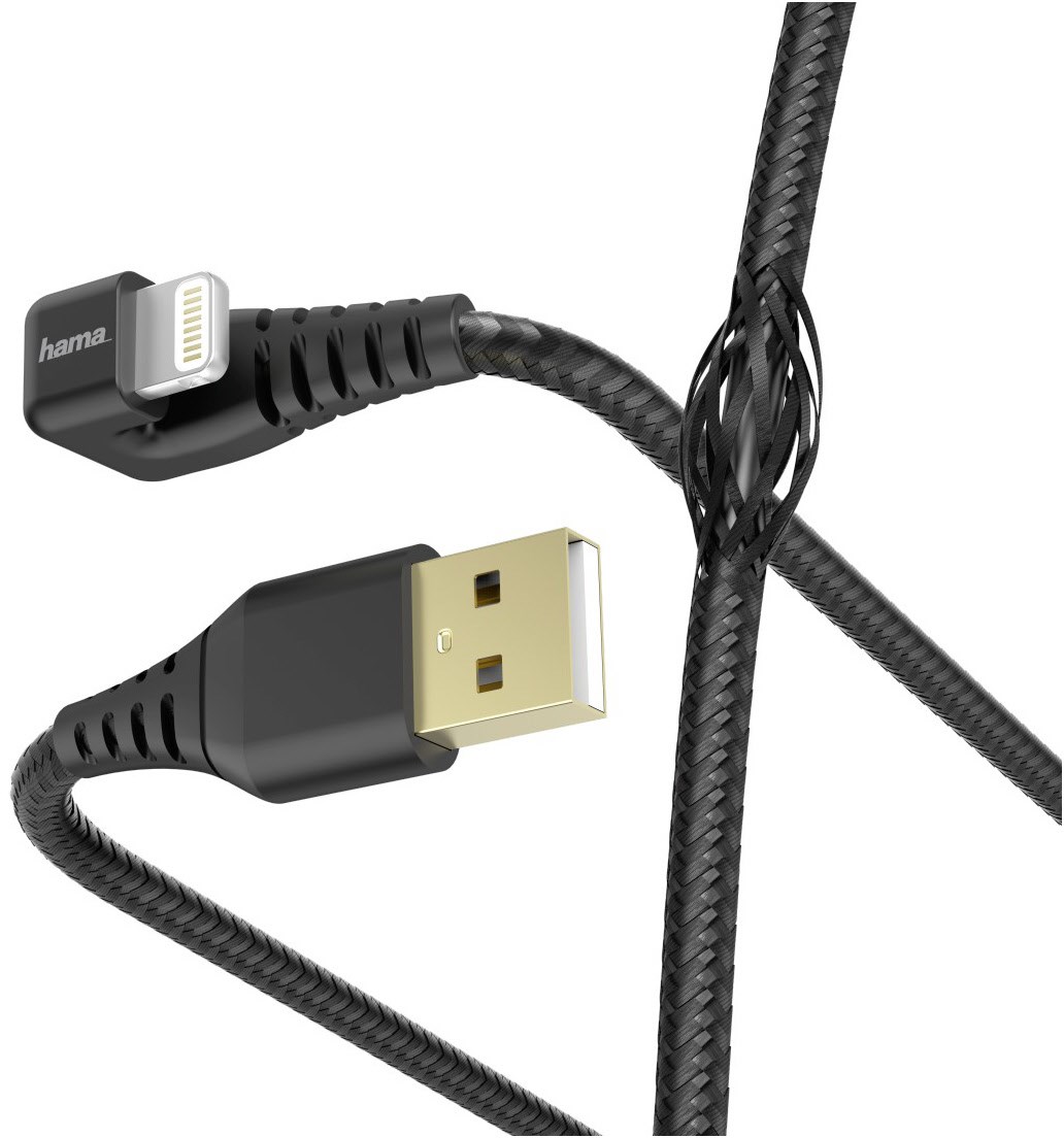 Hama Lightning-Kabel Gamer (1,5m) schwarz